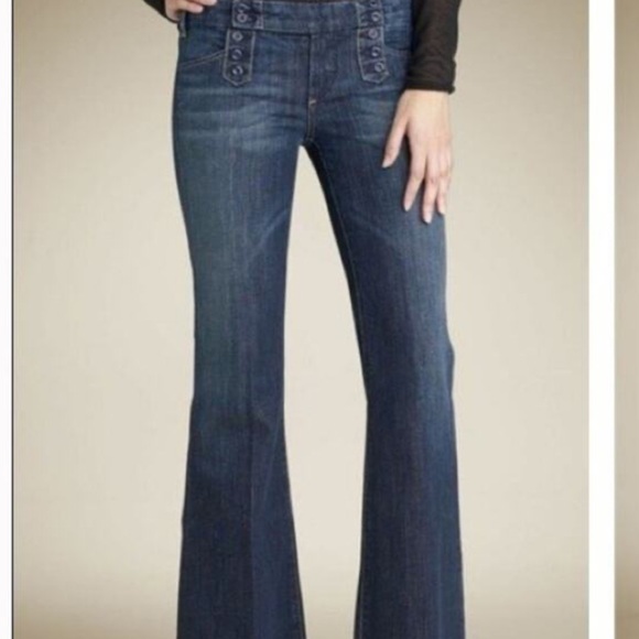 Citizens of humanity cadet #008 low waist wide leg dark wash jeans size 27 B 127 - Picture 1 of 10
